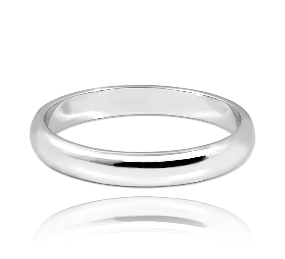 MINET+ Stříbrný snubní prsten 3.5 mm - vel. 48 JMAN0448SR48