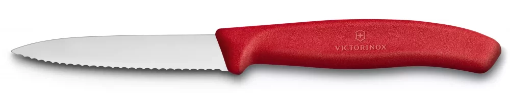 Nůž na zeleninu s vlnkovaným ostřím 8 cm Victorinox 6.7631 Červený