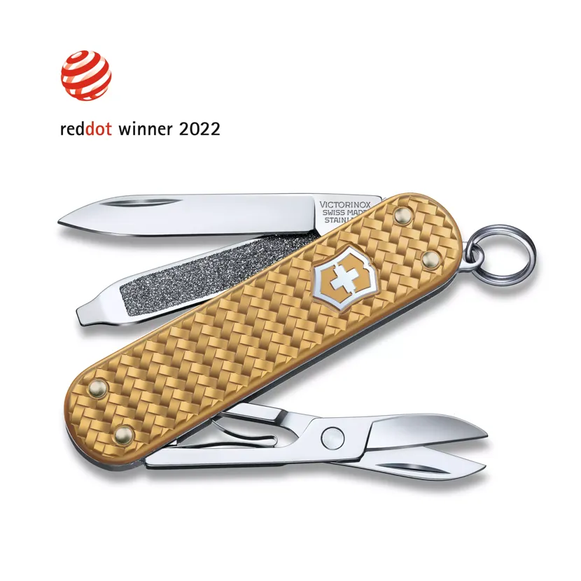 Levně Kapesní nůž Classic SD Precious Alox Victorinox 0.6221.408G Brass Gold