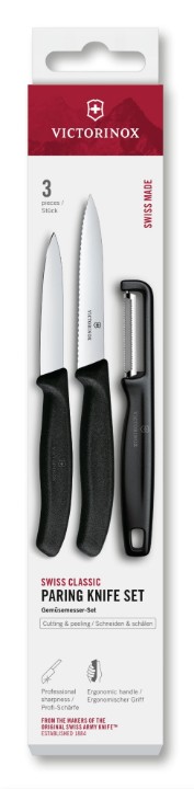 Levně Sada nožů se škrabkou Victorinox 6.7113.33 Swiss Classic, 3 ks
