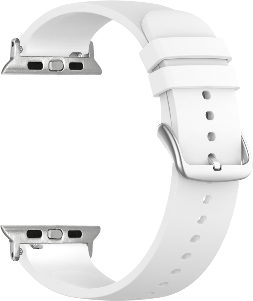 Levně LAVVU LSXBWS1 Bílý silikonový řemínek na hodinky pro APPLE WATCH 38-40 mm