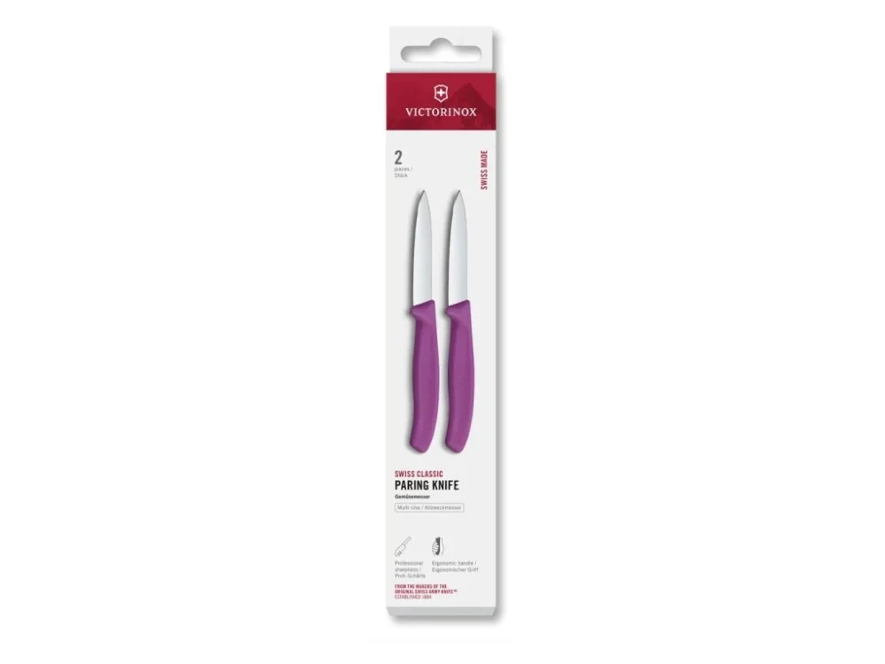 Levně Sada kuchyňských nožů Victorinox 6.7604.2C1 Swiss Classic, 8 cm, 2 ks