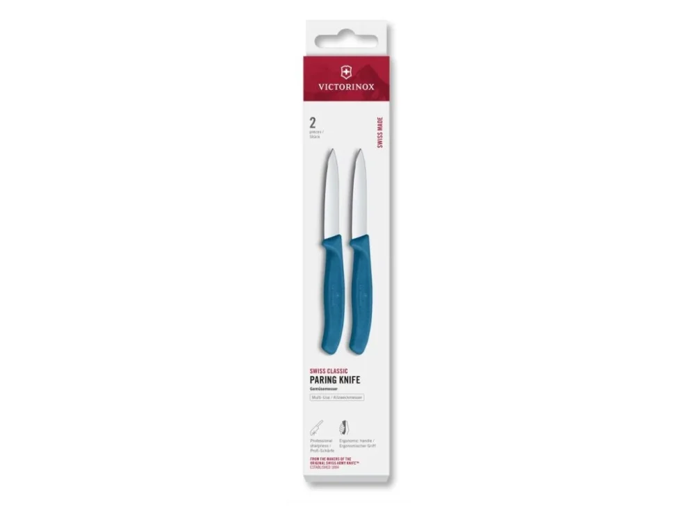 Levně Sada kuchyňských nožů Victorinox 6.7602.2C1 Swiss Classic, 8 cm, 2 ks