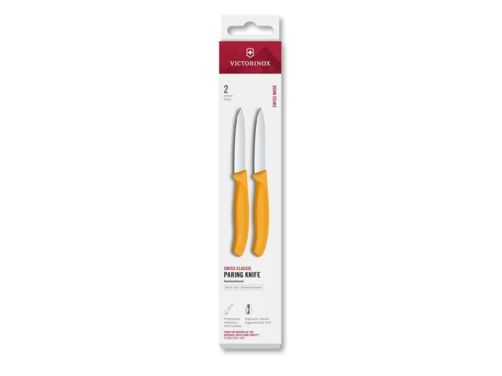 Levně Sada kuchyňských nožů Victorinox 6.7608.2C1 Swiss Classic, 8 cm, 2 ks