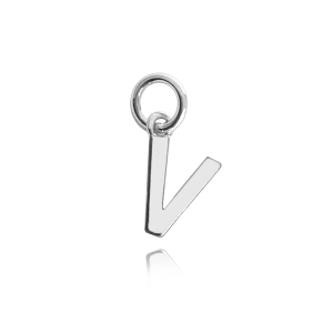 MINET Silver pendant small letter "V" JMAS900VSP00