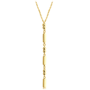 MINET Moderný zlatý náhrdelník Au 585/1000 3,05 g JMG0328WGN45