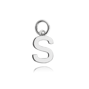 MINET Silver pendant small letter "S" JMAS900SSP00