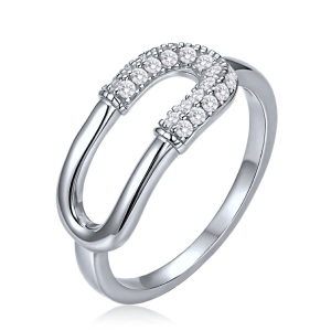 MINET Luxusný strieborný prsteň so zirkónmi, veľkosť 55 JMAS0330SR55