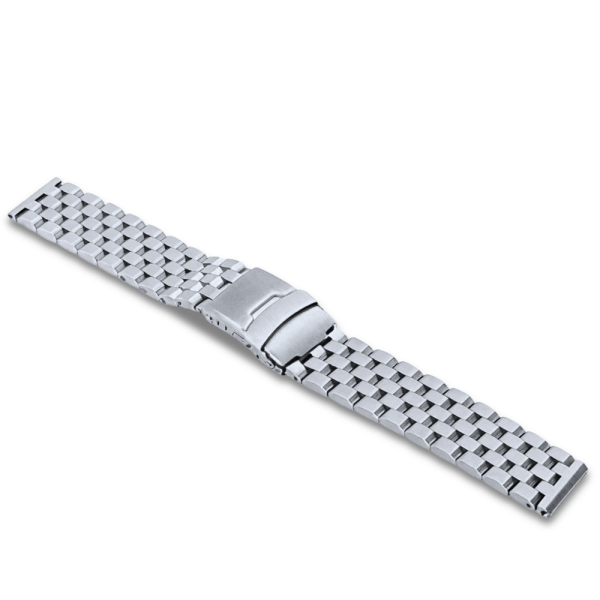 LAVVU LS1BS20 Masivní stříbrný ocelový řemínek - 20 mm