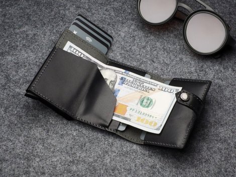 Wallet Pularys 211314101 HIKER RFID SET Black