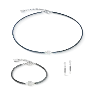 Edge & Grace anthracite-silver COEUR DE LION earrings 1138/21-1224