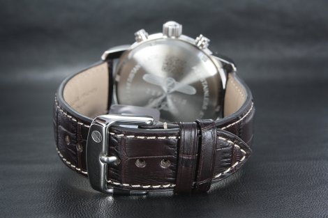 Kožený řemínek Zeppelin 7680-X hnědý 22 cm 9L322617007CN2220