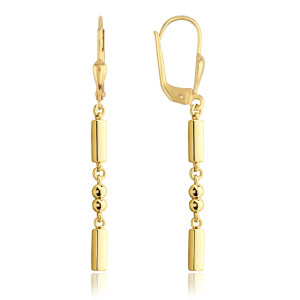MINET Modern gold earrings with patent Au 585/1000 2.50g JMG0328WGE00