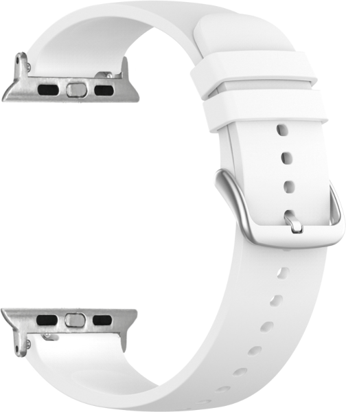 LAVVU LSXBWS1 Bílý silikonový řemínek na hodinky pro APPLE WATCH 38-40 mm