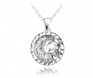 MINET Silver necklace Zodiac sign Leo JMAS9408SN45