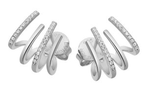 Women's Lotus Silver Earrings LP3344-4/1