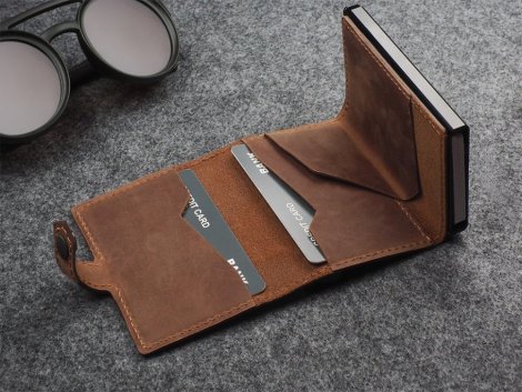 Wallet Pularys 211128406 HIKER RFID Cognac