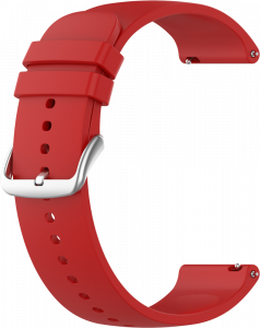 LAVVU LS00R22 Červený silikonový řemínek na hodinky - 22 mm