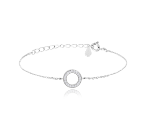 MINET Silver bracelet RING with white zircons JMAS0194SB16