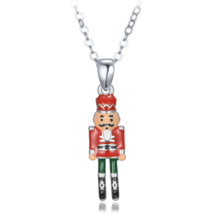 MINET Silver Nutcracker Necklace JMAS8062SN45