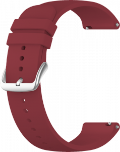 LAVVU LS00V20 Wine silicone watch strap - 20 mm
