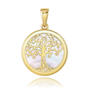 MINET JMG0308WGP00 Gold pendant Tree of Life with white mother-of-pearl Au 585/1000 2.00 g