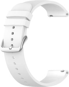 LAVVU LS00W20 biely silikónový remienok na hodinky - 20 mm