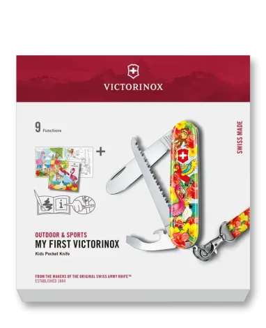 My First Victorinox Pocket Knife 0.2373.E3, Set, Parrot Edition