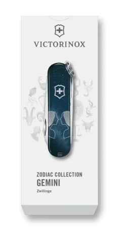 Vreckový nôž Victorinox 0.6223.2GEM CLASSIC SD, 58 mm, Znamenie zverokruhu – Blíženci
