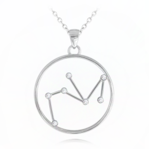MINET Silver necklace Stars sign of the Sagittarius Czech Crystal JMAS9512SN45