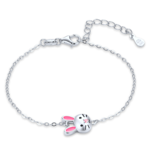 MINET Children's Silver Rabbit Bracelet JMAD0075SB14