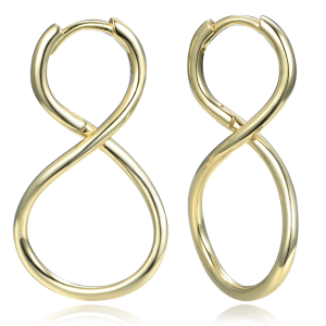 MINET Modern gold plated silver earrings JMAS0250GE00