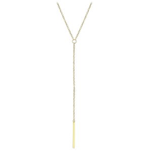 MINET Elegant gold-plated silver necklace bar JMAS0312GN47