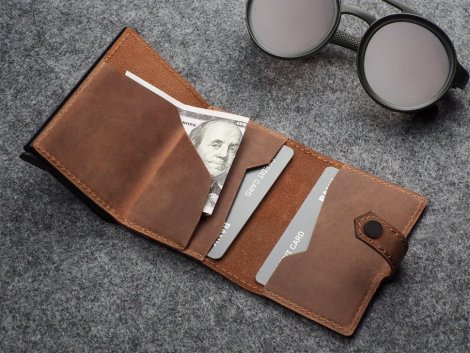Wallet Pularys 211128406 HIKER RFID Cognac