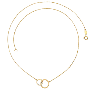 MINET Gold necklace linked rings Au 585/1000 1,65g JMG0059WGN44