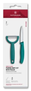 Sada kuchynského noža a škrabky Victorinox 6.7114.22C1 Swiss Classic, 2 ks EN preklad: