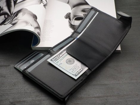 Wallet Pularys 173913101 SOLO MAX RFID Black