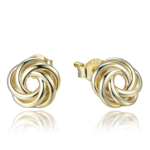 MINET Gold-plated subtle silver earrings JMAS0310GE00