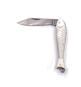 Fish-shaped knife Mikov 130-DS-1 (925/1000)