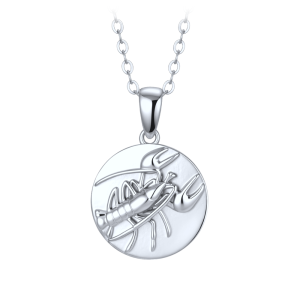 MINET Silver Cancer Zodiac Sign Necklace JMAS9607SN50