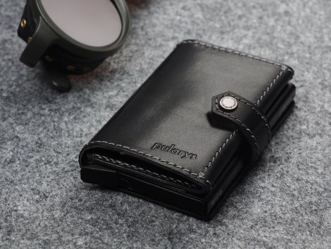 Wallet Pularys 211314101 HIKER RFID SET Black
