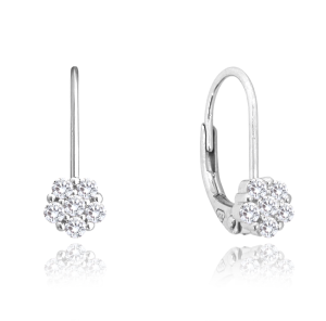 MINET Silver earrings with white cubic zirconia JMAD0037SE00