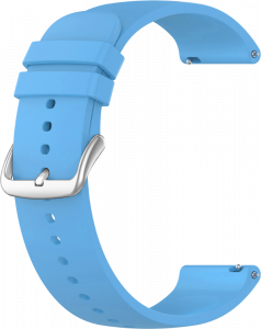 LAVVU LS00J22 Light blue silicone watch strap - 22 mm