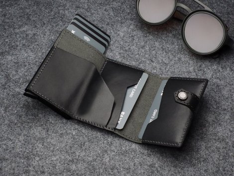 Wallet Pularys 211314101 HIKER RFID SET Black