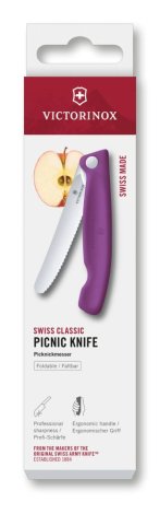 Skládací svačinový nůž Victorinox Swiss Classic 6.7835.FC1 11 cm, Fialový
