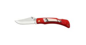 CROCODILE Folding Pocket Knife with Clip, Blade with Thumb Stud 243-NH-1/C Red