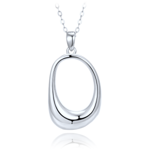 MINET Moderní stříbrný náhrdelník JMAN0645SN45