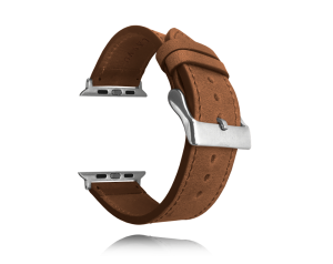 LAVVU Hnědý kožený řemínek Top Grain pro APPLE WATCH 38-40 mm LSXAES1