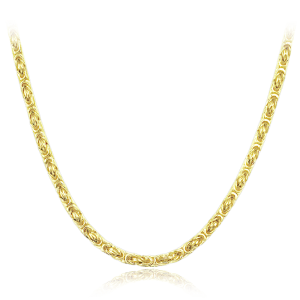 LAVVU Men’s Gold‑Plated Silver Necklace Ag 925/1000 18.45 g JLAM0001GN52