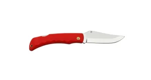 CROCODILE Folding Pocket Knife with Clip, Blade with Thumb Stud 243-NH-1/C Red